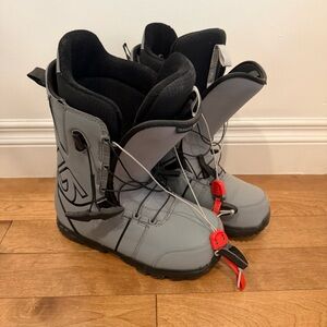 Burton Transfer Grey and Black Snowboard Boots Men’s Size 9